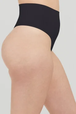 Spanx Tanga moldeador de talle alto nylon reciclado negro Hot