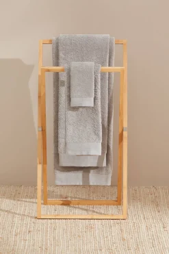 Textura Toalla baño rizo algodón egipcio 90x150cm. gris