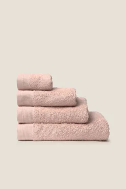 Textura Toalla ducha rizo algodón egipcio 70x140cm. rosa Clearance