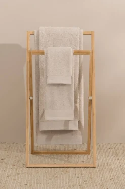 Textura Toalla lavabo rizo algodón egipcio 50x90cm. beige Hot