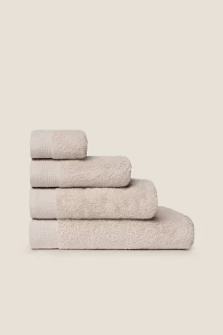 Textura Toalla tocador rizo algodón egipcio 30x50cm. beige Best