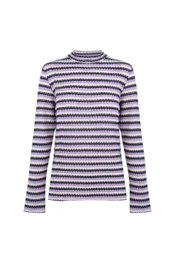 Slowlove Top básico estructura Estampado blanco Online