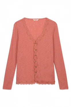 Slowlove Top cárdigan blonda Rosa Outlet