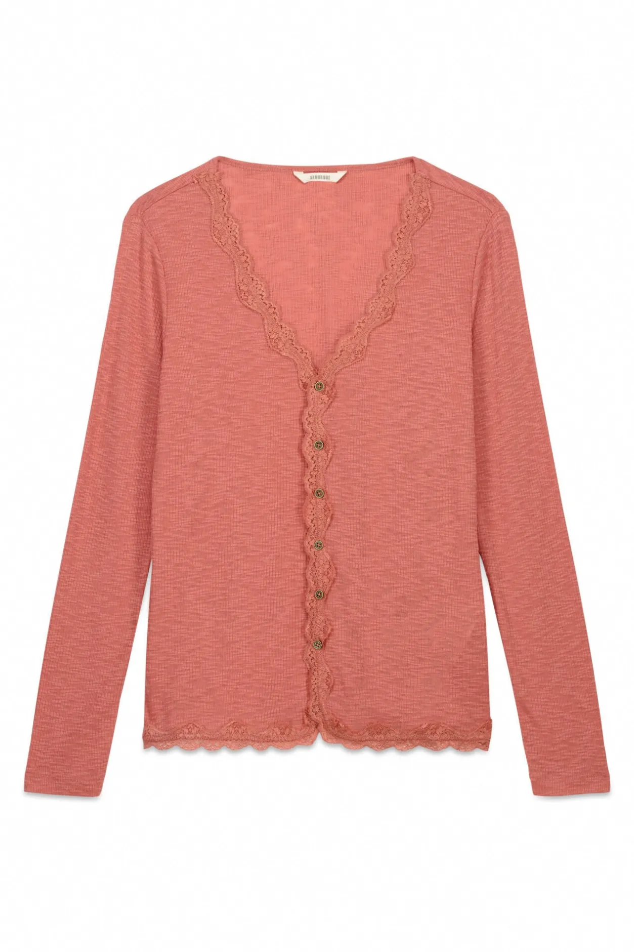 Slowlove Top cárdigan blonda Rosa Outlet