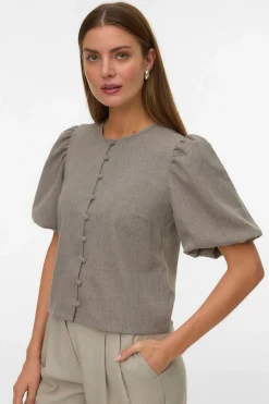 Vero Moda Top de manga abullonada Arena Clearance