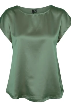Vero Moda Top de manga corta Verde oscuro