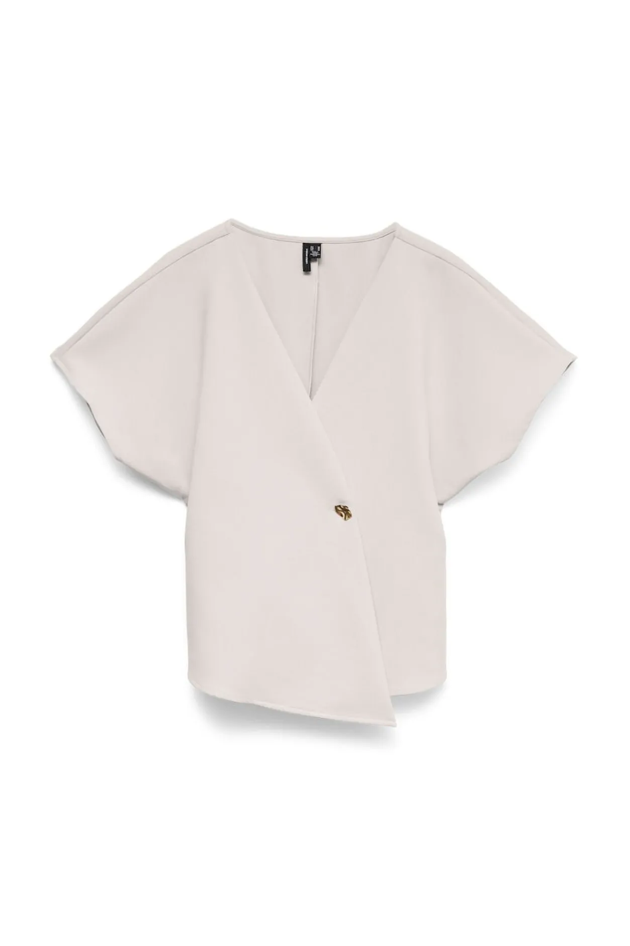 Vero Moda Top de manga corta murciélago Gris Sale