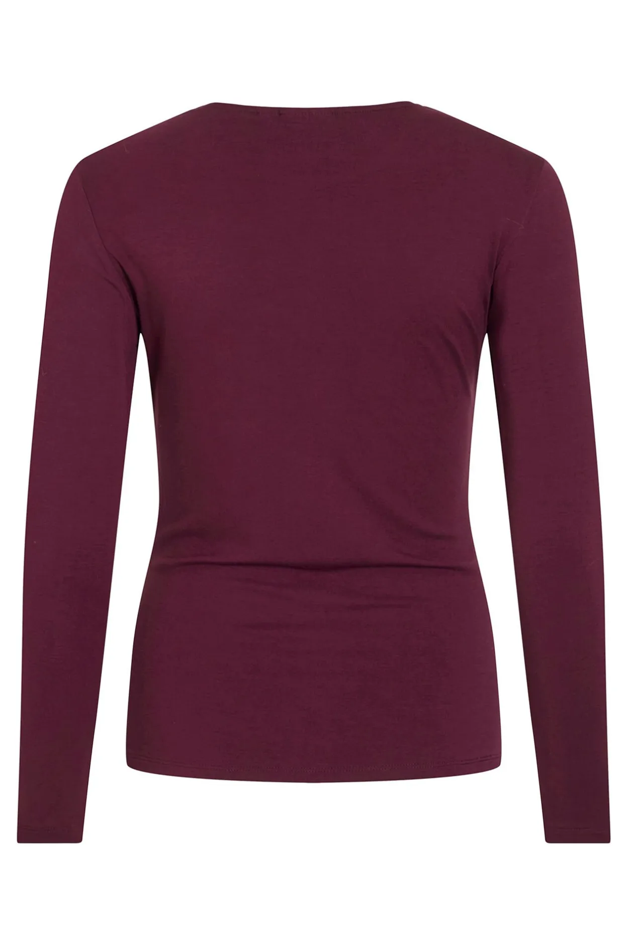 Vila Top de manga larga con detalle drapeado Morado New