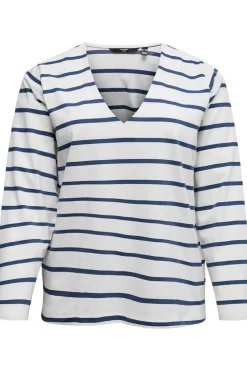 Vero Moda Top de manga larga y cuello pico Blanco Online