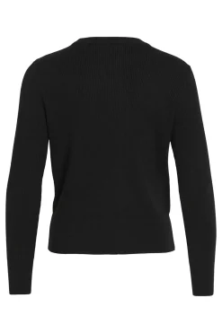 Vila Top de punto canalé Negro Online