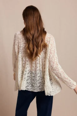 Slowlove Top encaje capa Marfil Outlet