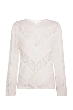 Slowlove Top encaje combinado Marfil Hot