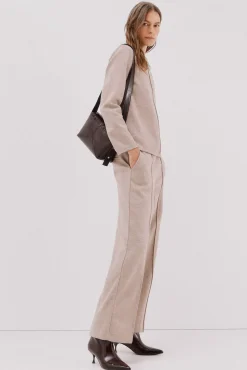 Cortefiel Top escote chimenea Beige