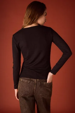 Slowlove Top escote nudo Negro Online