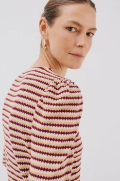 Cortefiel Top estructura rayas Multicolor