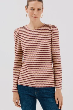 Cortefiel Top estructura rayas Multicolor