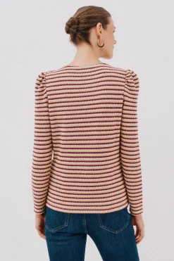 Cortefiel Top estructura rayas Multicolor