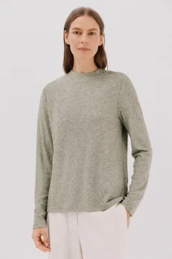 Cortefiel Top estructura rombos Verde Best