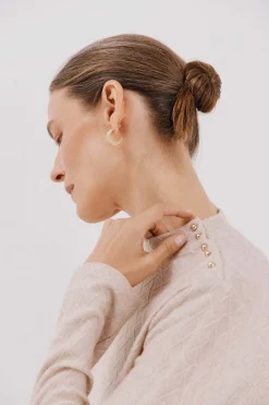 Cortefiel Top estructura rombos Beige Outlet