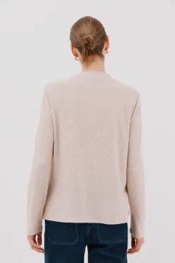 Cortefiel Top estructura rombos Beige Outlet