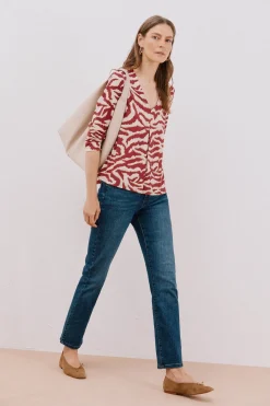 Cortefiel Top fluido pliegue Multicolor Online