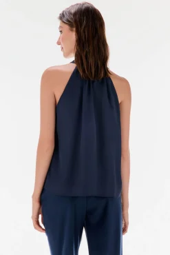 TFP by Tamara Falcó Top lazada liso Azul Best