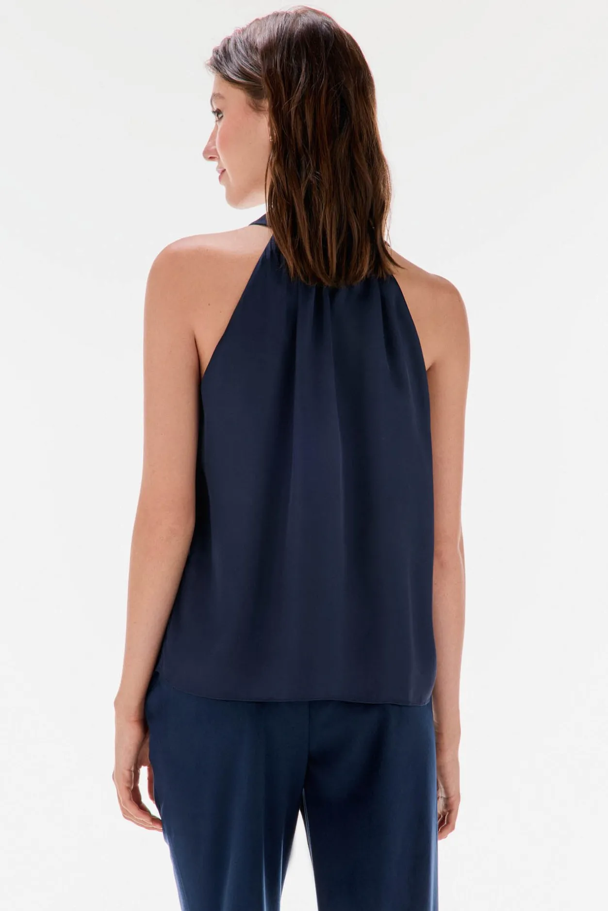 TFP by Tamara Falcó Top lazada liso Azul Best