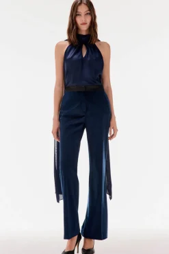 TFP by Tamara Falcó Top lazada liso Azul Best