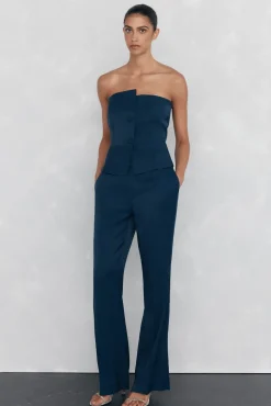 Pedro del Hierro Top liso palabra de honor Azul Clearance