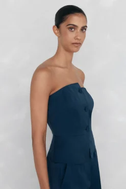 Pedro del Hierro Top liso palabra de honor Azul Clearance