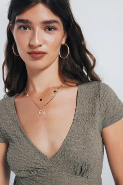 Springfield Top liso textura kaki Hot