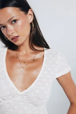 Springfield Top liso textura estampado Online