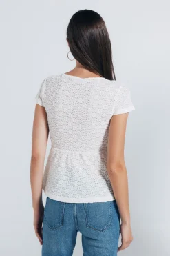 Springfield Top liso textura estampado Online