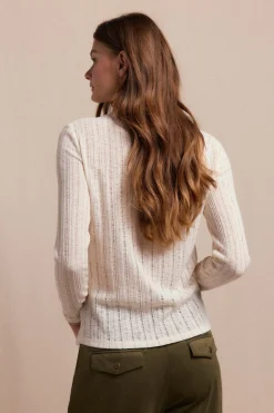 Slowlove Top punto estructura Marfil