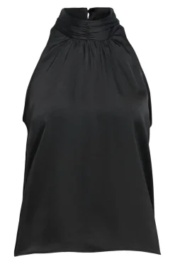 Object Top satinado lazada Negro Discount