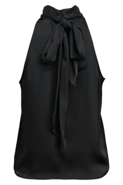 Object Top satinado lazada Negro Discount