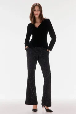 TFP by Tamara Falcó Top terciopelo Negro