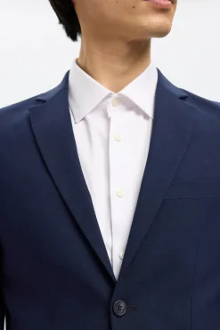 Selected Traje de dos piezas slim fit lana fría Azul marino Clearance