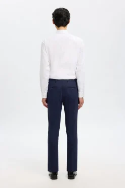 Selected Traje de dos piezas slim fit lana fría Azul marino Clearance