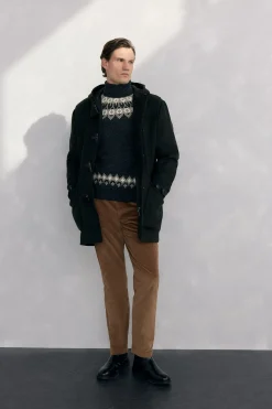 Pedro del Hierro Trenca lana alamares Verde Online