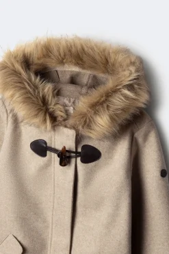 Springfield Kids Trenka de paño para niña beige Best