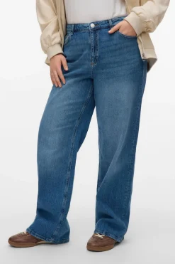 Vero Moda Curve Vaquero ancho talla grande Azul Discount