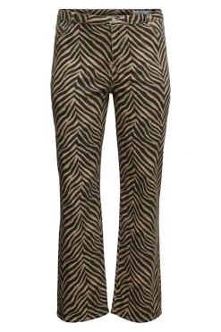 Vero Moda Curve Vaquero animal print talla grande Marr&oacute;n Discount