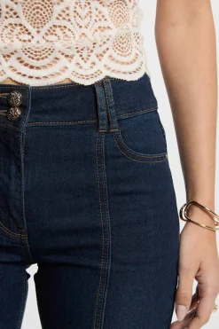 Morgan Vaquero boot- cut Azul marino Discount