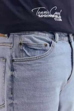 Springfield Vaquero lavado claro straight fit azul