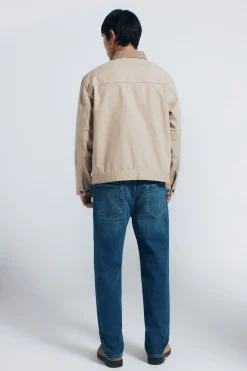 Springfield Vaquero lavado oscuro sobretintando straight fit turquesa New