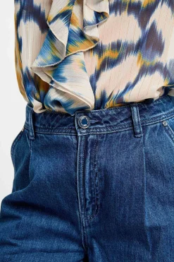 Morgan Vaquero pernera ancha Azul Online