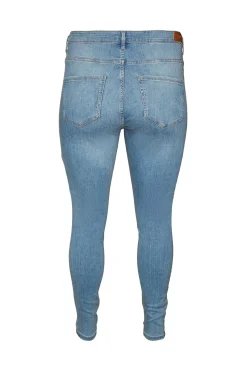 Vero Moda Curve Vaquero pitillo talla grande Azul Hot