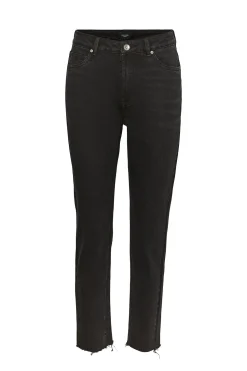 Vero Moda Vaquero recto tiro alto Negro Clearance