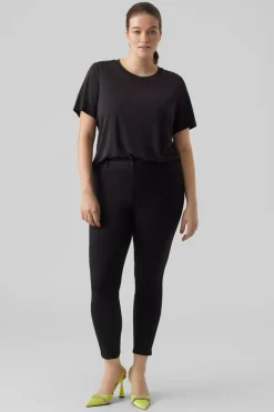 Vero Moda Curve Vaquero Slim talla grande Negro Discount